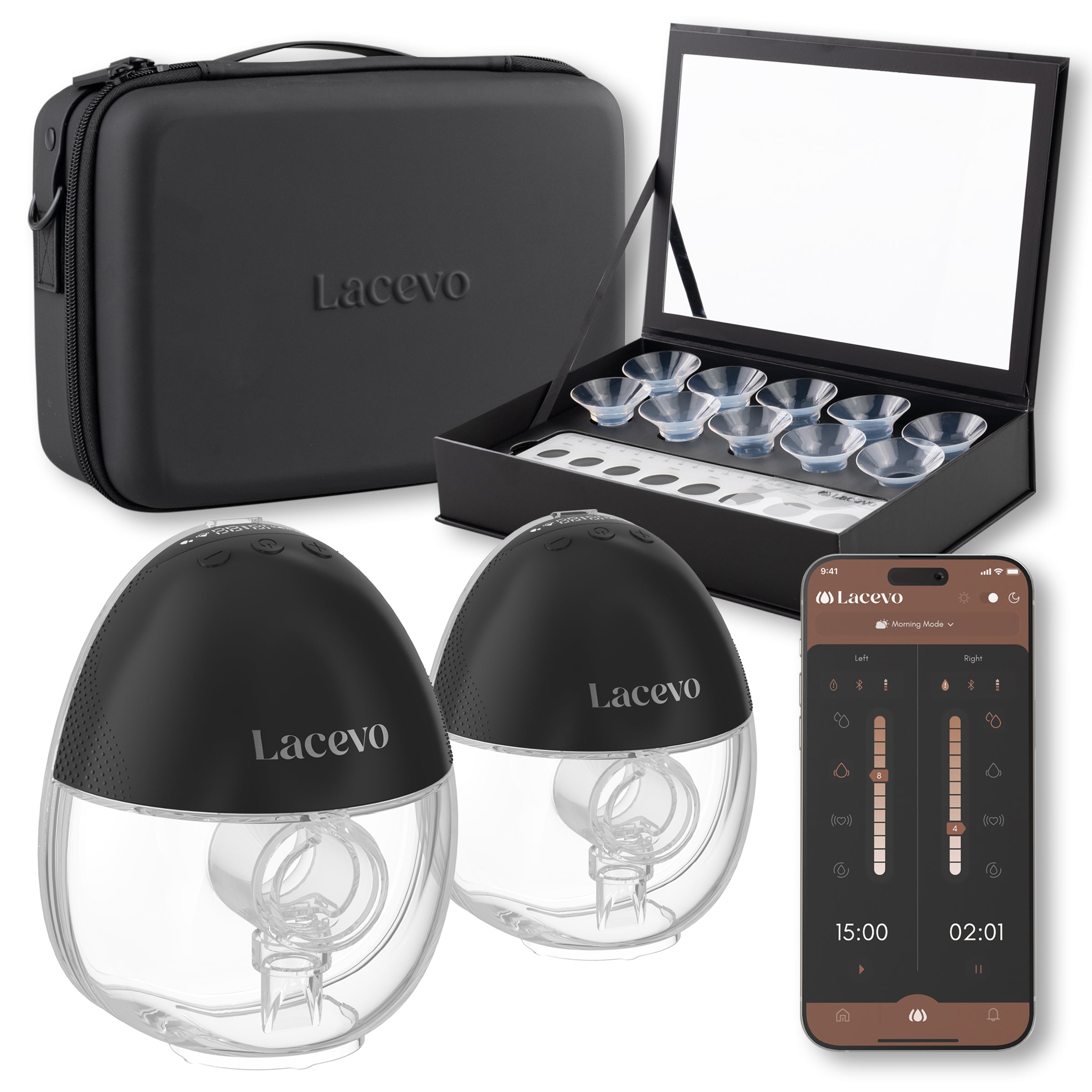 LACEVO S70 in bra breastpump set