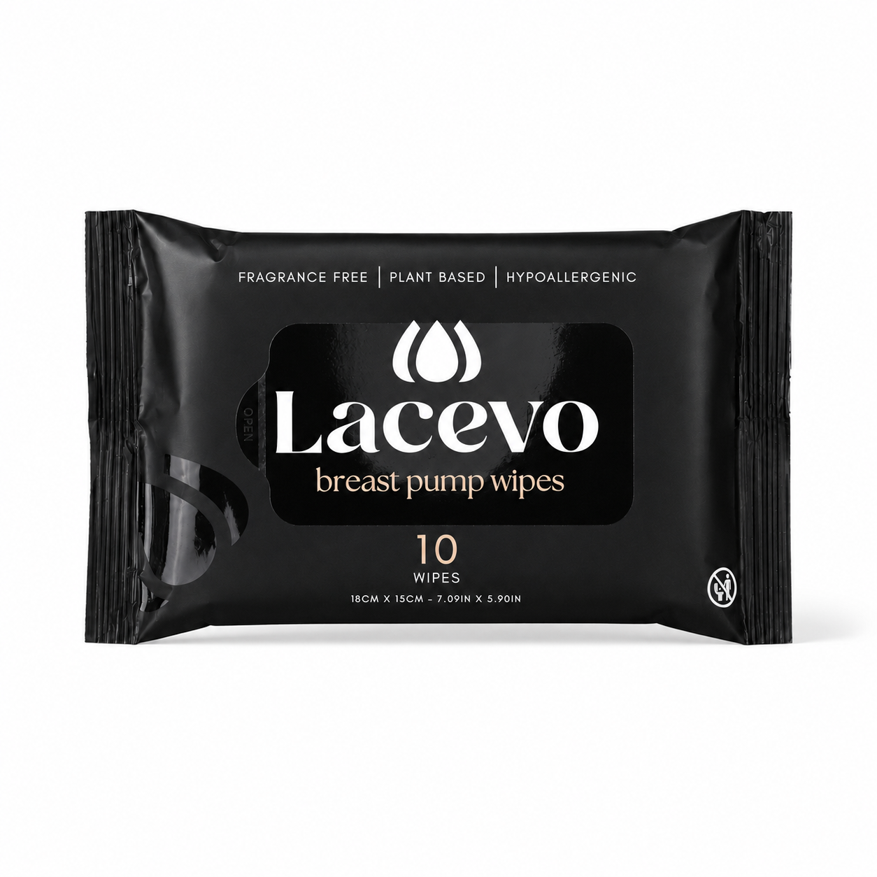 Lacevo travel breast pump wipes - 5 pack