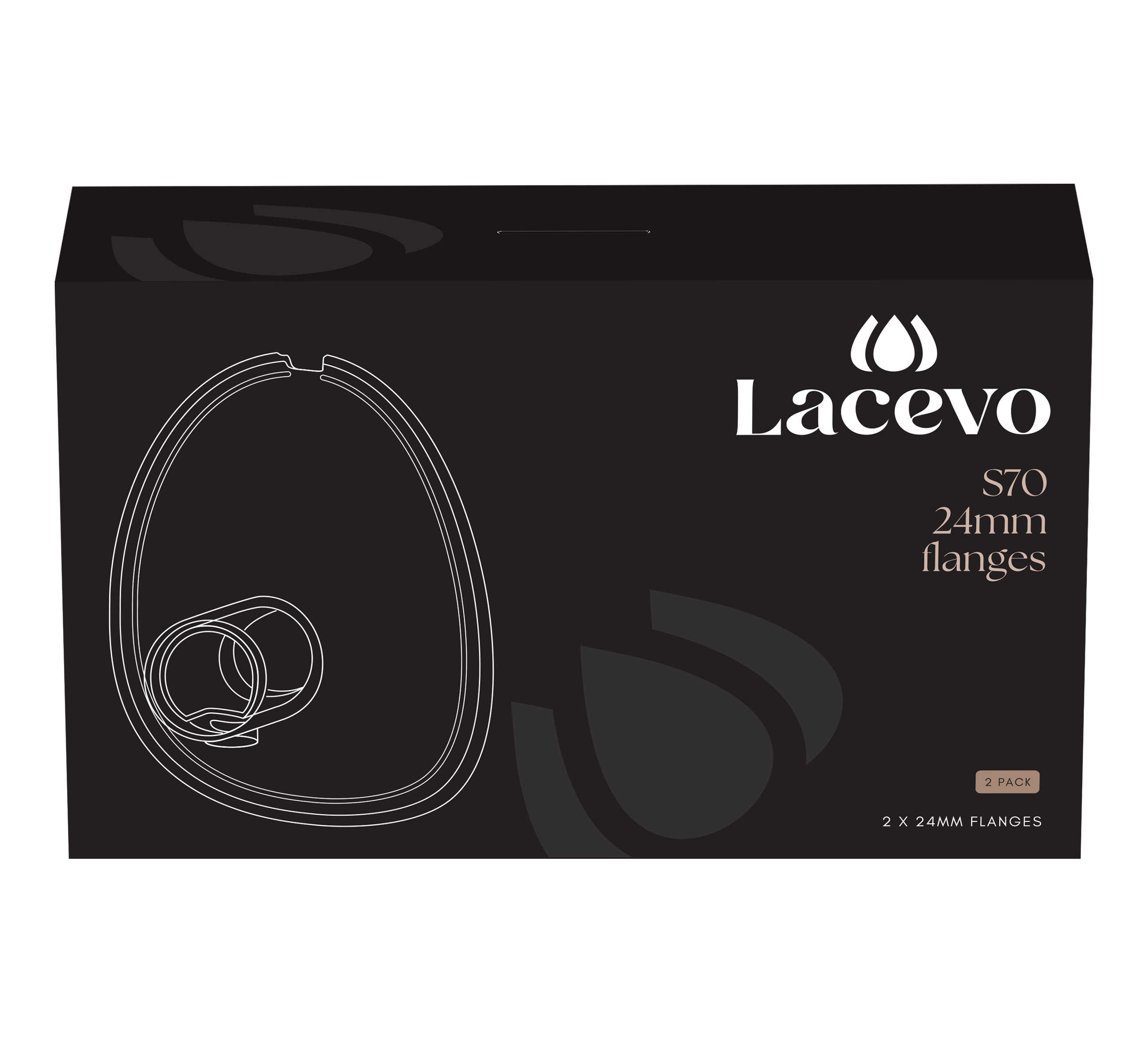 LACEVO S70 24mm flange (2 pieces)