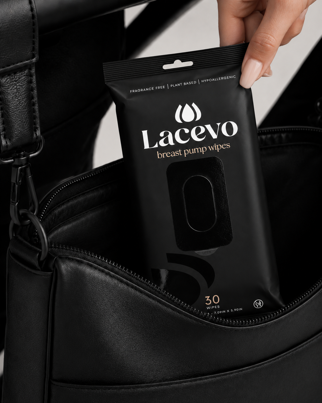 LACEVO breast pump wipes - 30 count