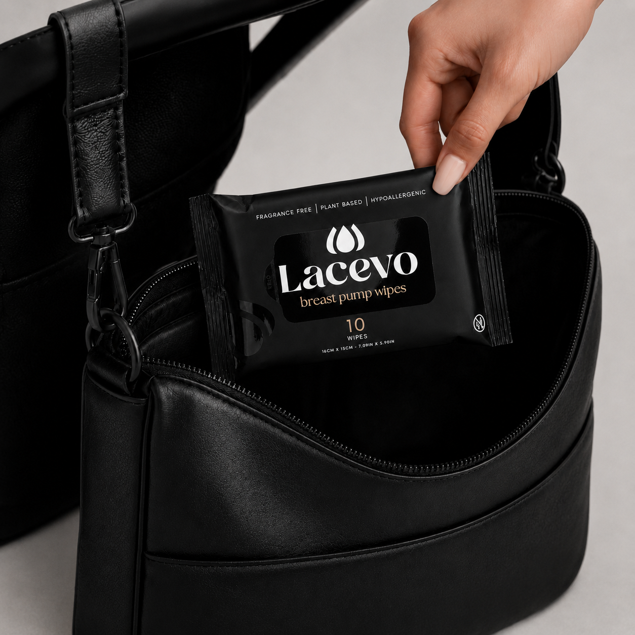 Lacevo travel breast pump wipes - 5 pack